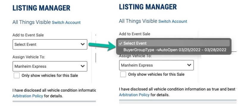 Listing Manager Screen Capture