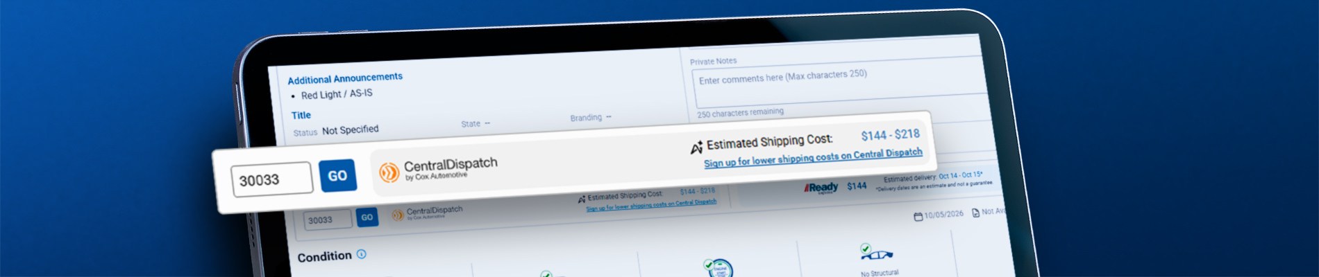 See Estimated Transportation Costs While You Shop