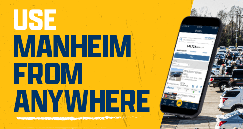 mobile app Use Manheim From Anywhere - Get the App